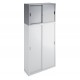 SOPRALZO IN METALLO A 2  ANTE 120X45X70 GRIGIO