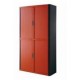 ARMADIO EASYOFFICE       NERO/ROSSO 110X41,5X204