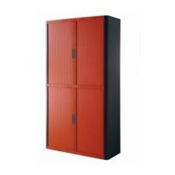 ARMADIO EASYOFFICE       NERO/ROSSO 110X41,5X204