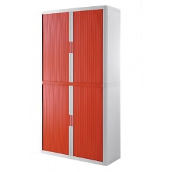 ARMADIO EASYOFFICE       BIANCO/ROSSO 110X41,5X204