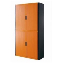 ARMADIO EASYOFFICE       NERO/ARANCIO 110X41,5X204