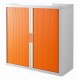 ARMADIO EASYOFFICE BIANCO/ARANCIO 110X41,5X104