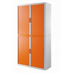 ARMADIO EASYOFFICE BIANCO/ARANCIO 110X41,5X204