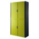 ARMADIO EASYOFFICE       NERO/VERDE 110X41,5X204