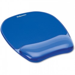 TAPPETINO MOUSE BLU CON POGGIAPOLSI CRYSTALS GEL Fellowes