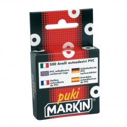 CONFEZIONE 500 ANELLI AUTOADESIVI IN PVC MARKIN