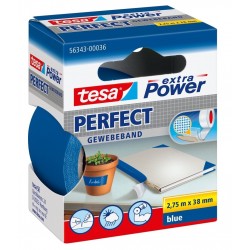 NASTRO ADESIVO TELATO BLU 38X2,75 tesa PERFECT extra Power