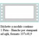 SCATOLA 3000 FOGLI ETICHETTE 1 CORSIA 107X48,9 TICO TAB