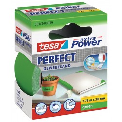 NASTRO ADESIVO TELATO 38X 2,75 VERDE tesa PERFECT extra Power