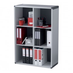 MODULO 6 SCOMPARTI GRIGIO LIBRERIA MODULARE