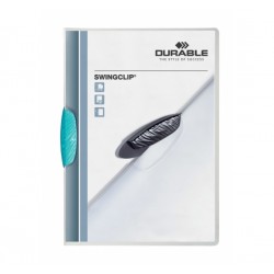 41065 CARTELLINA C/CLIP  SWING AZZURRA 2260-06