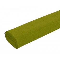 10RT CARTA CRESPA VERDE OLIVA 480 (50X250CM) GR.60 SADOCH