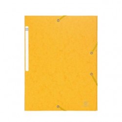 CARTELLA CON ELASTICO 24x32CM GIALLO CARTONCINO LUSTRE 425gr