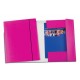 CARTELLINA C/ELASTICO WOW FUCSIA METAL 25X35CMCM