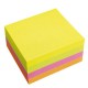 CUBO BIGLIETTI ADESIVI ASSORT.NEON 75X75mm 320fg 70gr Starline