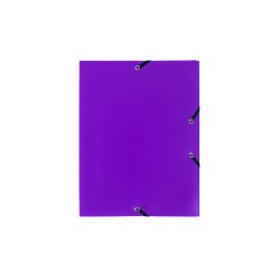 CARTELLA PPL CON ELASTICO 24x32CM VIOLA