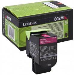 TONER MAGENTA LEXMARK 802M 1000 PAGINE