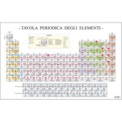 TAVOLA PERIODICA DEGLI   ELEMENTI A3 PLASTIFICATA