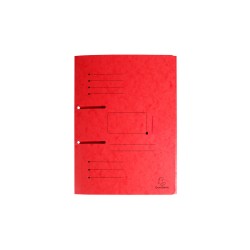 CARTELLINA LEMBI FORATE 225gr ROSSO PUNCHY - Conf da 25 pz.