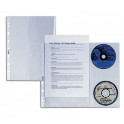 CONFEZIONE 10 BUSTE PORTA CD-DVD ATLA DISCO DUE sei