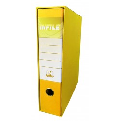 REGISTRATORE INFILE F.TO PROTOCOLLO DORSO 8 GIALLO