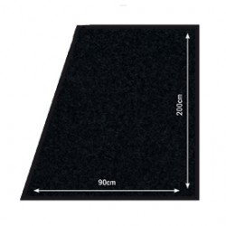 TAPPETO da PASSERELLA 90x200cm NERO ANTISCIVOLO Securit