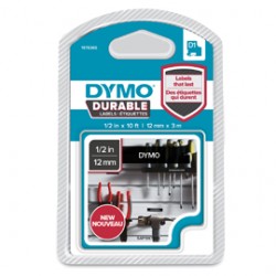 NASTRO DYMO TIPO D1 DURABLE (12MMX3MT) BIANCO/NERO 1978365