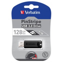 CHIAVETTA USB 3.0 128 GB Verbatim PinStripe