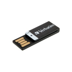 CHIAVETTA USB 2.0 16 GB  NERA Verbatim Clip-it