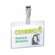 PORTA NOME ORIZZONTALE   DURABLE CLIP PLAST. CM6X9