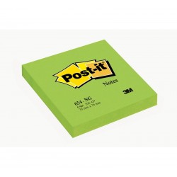 CF.6 BLOCCO Post-it Notes 654-NG Neon VERDE 3M