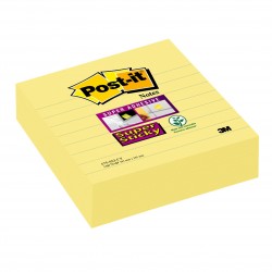 BL.3 Post-it Super Sticky Notes XL 675 GIALLO CANARY A RIGHE 3M