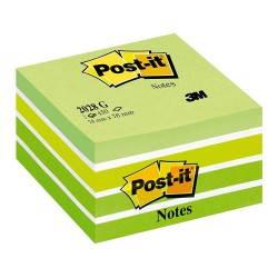 CUBO Post-it Notes 2028 G AQUARELLE VERDE 3M