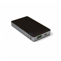 CARICABATTERIE DA VIAGGIO POWER BANK SILVER 10000