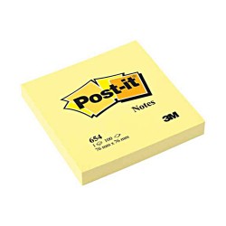 BLOCCHETTO Post-it Notes 654 Canary 3M