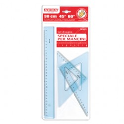 SET DISEGNO PER MANCINI RIGA 30CM E SQUADRE DA 45 ARDA