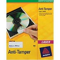 ETICHETTE LASER ANTIMANOMISSIONE L6114-20FG (27ET/FG 63,5X29,6MM) AVERY - Conf da 5 pz.