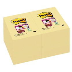 BL.12 Post-it Notes Super Sticky 656 Canary 3M