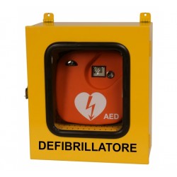 ARMADIO IN METALLO PER DEFIBRILLATORE DA ESTERNO