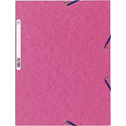 CARTELLA 3L CON ELASTICO CART.INO FUCSIA