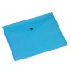 BUSTA CON BOTTONE PULL AZZURRO 21X29.7CM