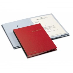 LIBRO FIRMA 18 PAGINE 24X34CM ROSSO 618-A FRASCHINI