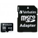 SCHEDA MEMORIA MICRO SD HC 4GB C/ADATT. VERBA