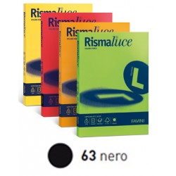 CARTA RISMALUCE 200GR A4 125FG NERO FAVINI