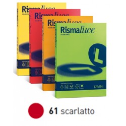 CARTA RISMALUCE 140GR A4 200FG ROSSO SCARLATTO FAVINI