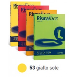 CARTA RISMALUCE 200GR A4 125FG GIALLO SOLE FAVINI