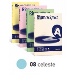 CARTA RISMACQUA 140GR A4 200FG CELESTE FAVINI