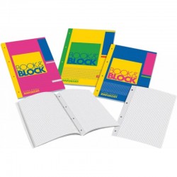 10029BLOCCO BOOK & BLOCK A4 4 MM 4 FORI (QUABLOCK)