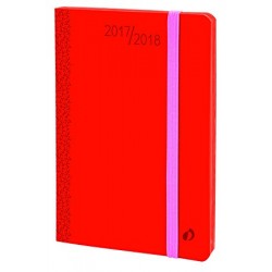 AGENDA HORIZONTAL 15 SD  ML VELVET CORALLO ROSSO