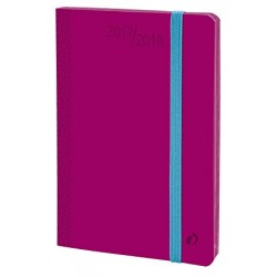 AGENDA HORIZONTAL 15 SD  ML VELVET PEONIA ROSA